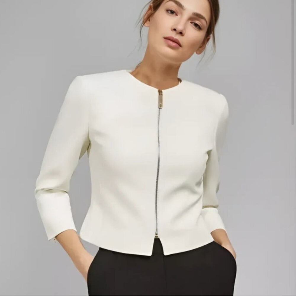 Ted Baker Eliaana Curved Hem Cropped Jacket